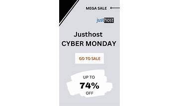 Justhost Black Friday/Cyber Monday Deals 2023: Save Upto 60%